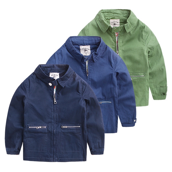 Детски пролетни якета за момчета - различни модели в зелено и синьо