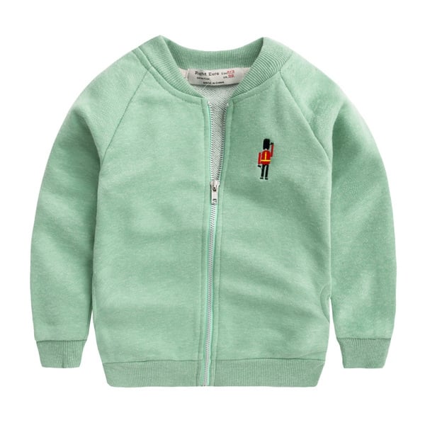 Детска пролетна жилетка за момчета - светлозелена, светлосива, тъмносива