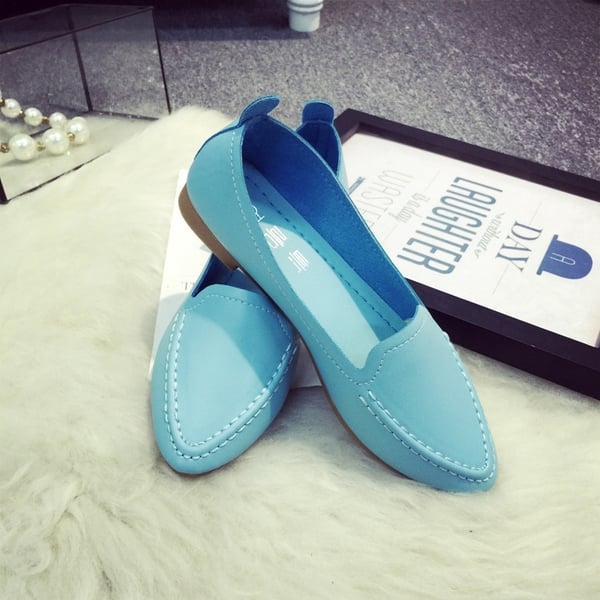 Плитки дамски цветни мокасини - 4 модела