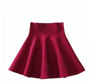Παιδικές  φούστες - την άνοιξη, το φθινόπωρο και το χειμώνα - κόκκινο, μαύρο