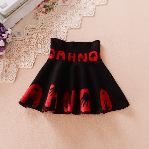 Παιδικές  κομψές φούστες - κόκκινο και μαύρο