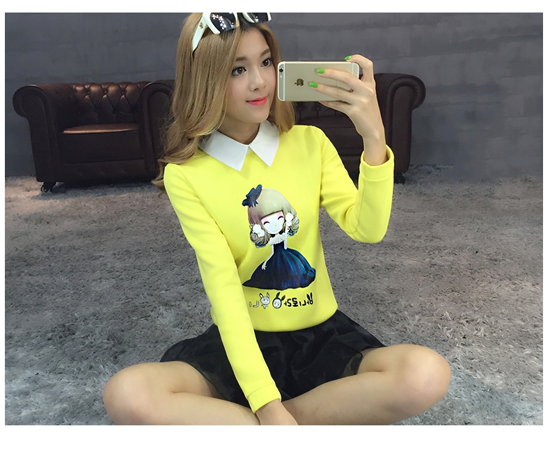 Дамска тинейджърска блуза- Жълта, Бяла, Черна