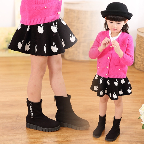 Топ модели детски къси поли - червени, зелени, черни 