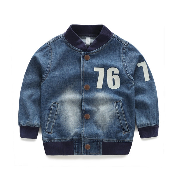 Детско пролетно дънково яке в стил ърбън