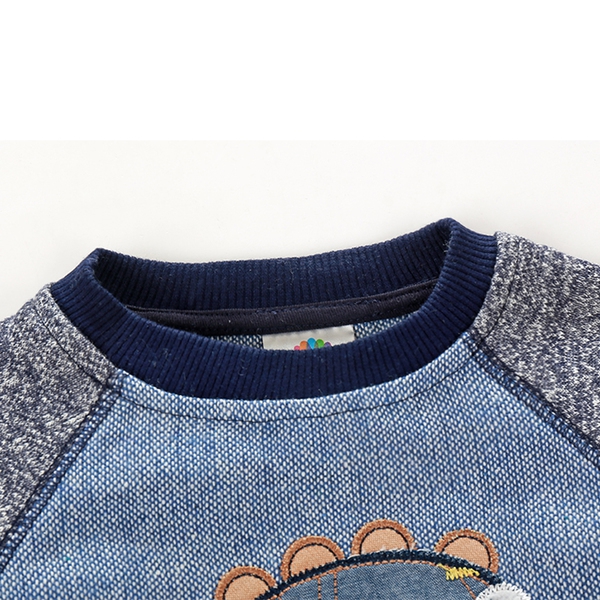 Детска пролетна блуза с дълги ръкави - динозавър