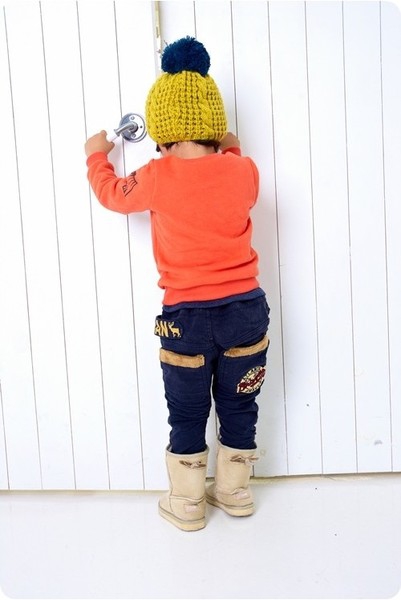 Детски панталони - кафяви, жълти, зелени, бежови - пролетни и есенни 