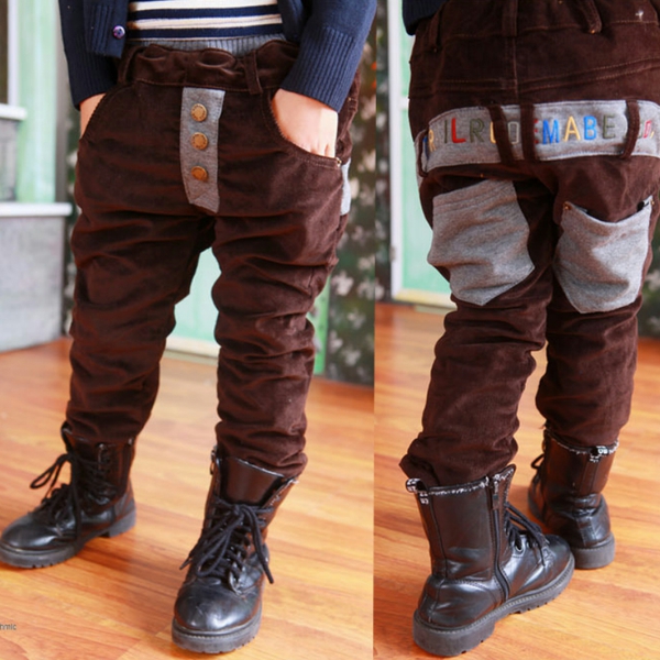 Детски панталони - кафяви, жълти, зелени, бежови - пролетни и есенни 