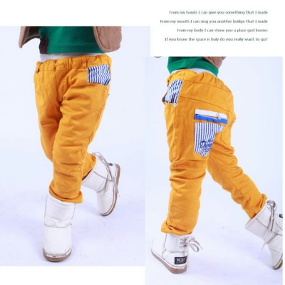 Детски панталони - кафяви, жълти, зелени, бежови - пролетни и есенни 