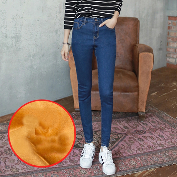 Дамски стилни дънки тип слим - 8 модела 