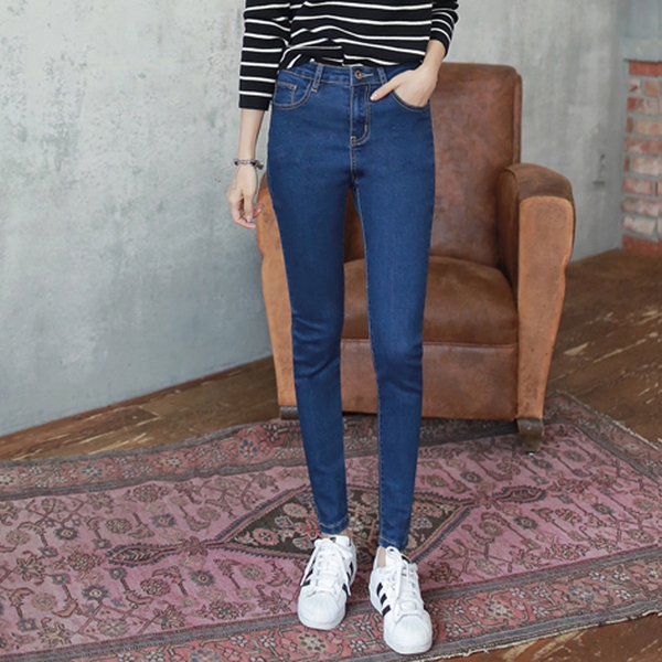 Дамски стилни дънки тип слим - 8 модела 