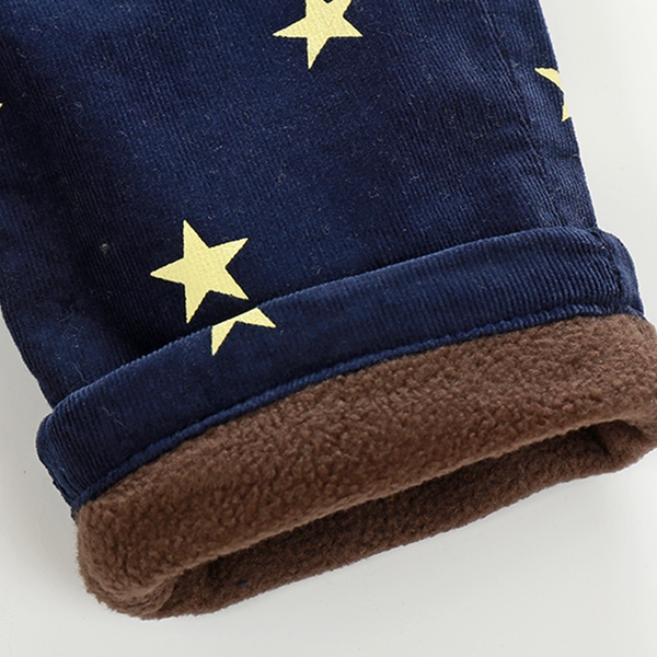 Μακρύ  βρεφικά παντελόνι σε μπλε, πράσινο, καφέ, πορτοκαλί χρώμα με αστερίσκους