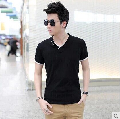 Καλοκαίρι shirt με V-neck