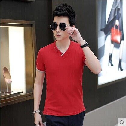 Καλοκαίρι shirt με V-neck