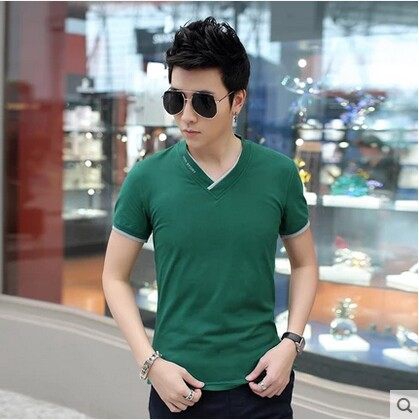 Καλοκαίρι shirt με V-neck