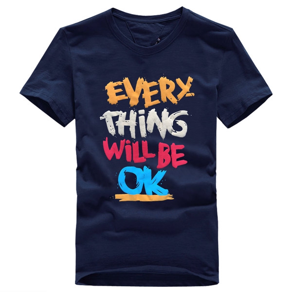 Мъжки лятни тениски в син бял и червен цвят