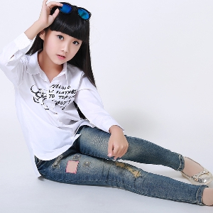 Детски пролетни дънки за момичета - различни размери и топ модели