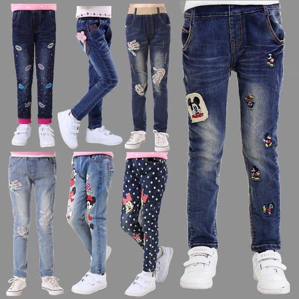 Детски пролетни дънки за момичета - различни размери и топ модели