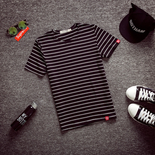 Мъжки раирани тениски 8 цвята