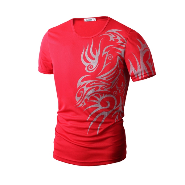 Ανδρικά  T-shirt Wolf Totem Τατουάζ 5 χρώματα