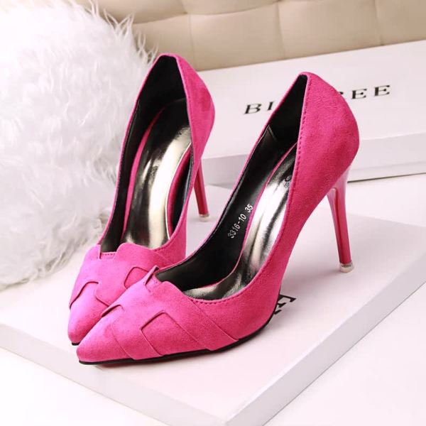 Дамски официални  велурени обувки в различни цветове цикламени червени черни и сиви