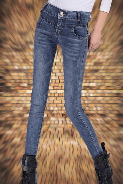 Тънки дамски дънки тип слим -  4 модела 