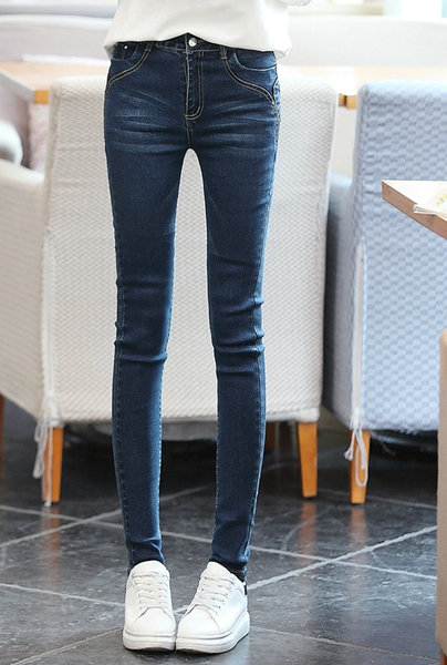 Τζιν των γυναικών της άνοιξης - slim τύπου 5 μοντέλα