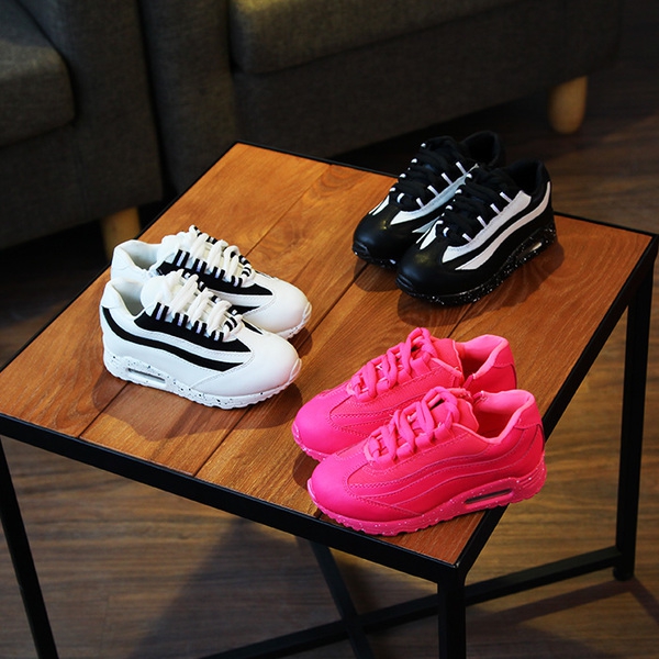 Детски обувки - розови, черни и бели - пролетни и есенни - подходящи за ежедневие