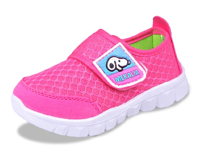 Детски пролетни обувки с лепки - сиви, сини и розои