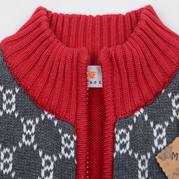 Παιδική ζακέτα για αγόρια σε κόκκινο και μπλε χρώμα