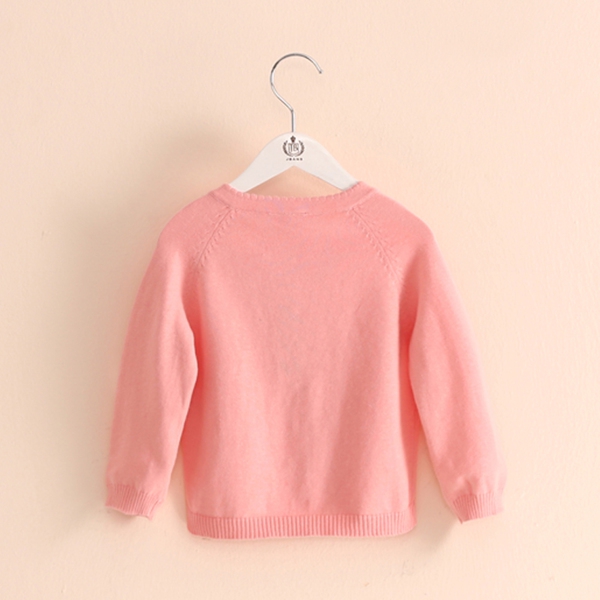 Детска пролетна жилетка с панделка за момичета - жълта, лилава, розова и зелена  