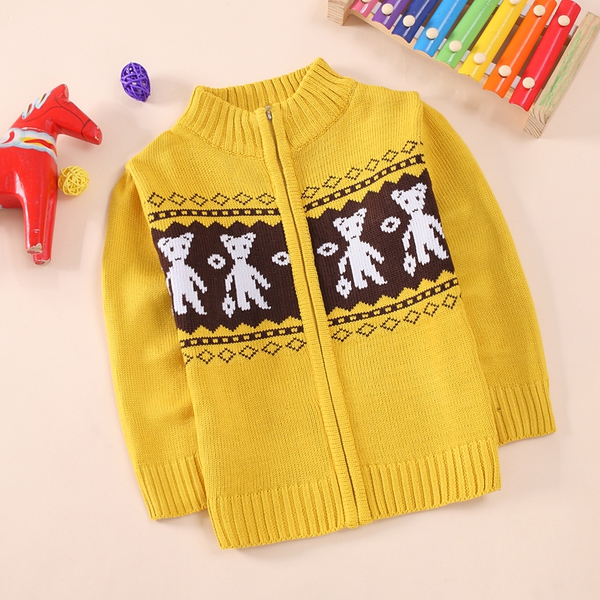 Παιδικέσ ζακέτες για αγόρια - πράσινα και κίτρινα