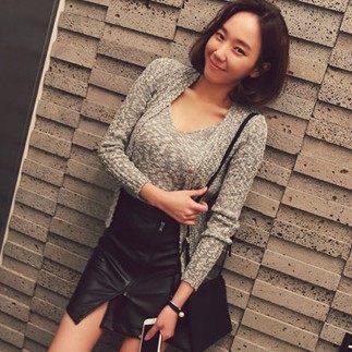 δερμάτινη φούστα της Γυναίκας