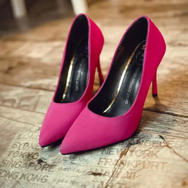 Γυναικεία παπούτσια σε 4 χρώματα ροζ μαύρο κόκκινο και μπλε