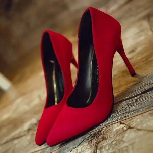 Дамски елегантни обувки в 4 цвята розов черен червен и син