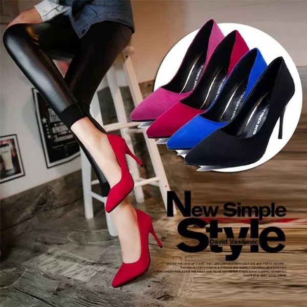 Γυναικεία παπούτσια σε 4 χρώματα ροζ μαύρο κόκκινο και μπλε