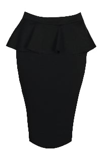 Пола LUCY BLACK PEPLUM 