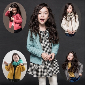 Плетени детски жилетки за момичета - 5 модела 