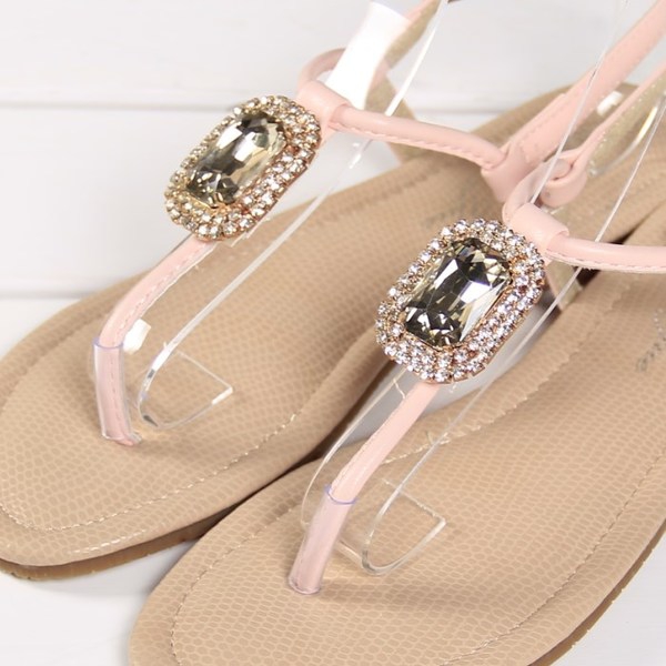 Γυναικείες  σανδάλια με πέτρες -4 μοντέλο