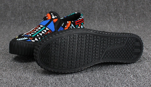 Γυναικεία  παπούτσια με σχέδια espadrili μαύρο ενδιάμεση σόλα