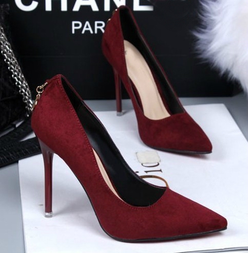 Γυναικεία επίσήμα παπούτσια με τακούνι και με αγκράφα πάνω από 10 cm 