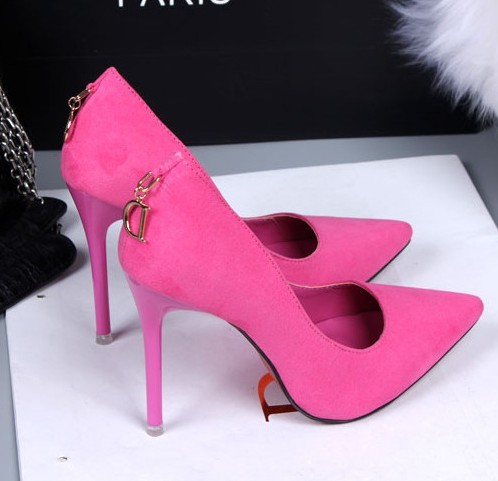 Γυναικεία επίσήμα παπούτσια με τακούνι και με αγκράφα πάνω από 10 cm 