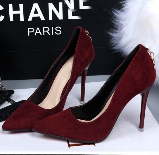 Γυναικεία επίσήμα παπούτσια με τακούνι και με αγκράφα πάνω από 10 cm 