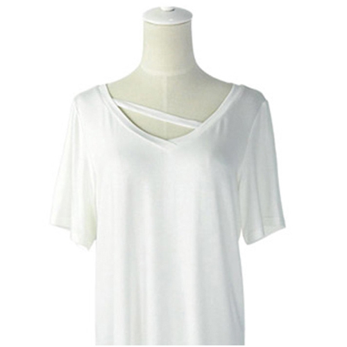 Γυναικεία t-shirt άσπρο μαύρο και γκρι