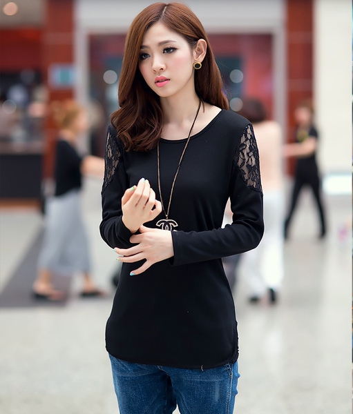 Дамска туника сива и черен цвят