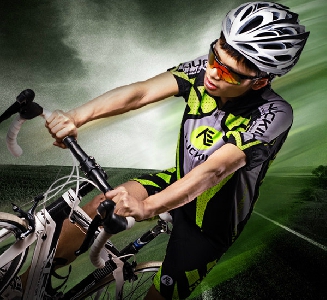 Мъжки спортни комплекти от 2 части за велосипедисти - различни модели и цветове