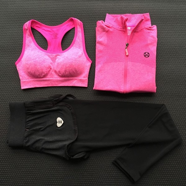 Дамско облекло за йога от 3 части: различни модели и цветове