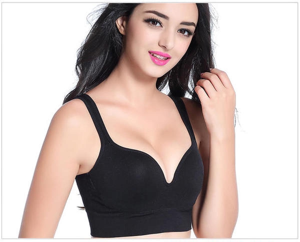 Спортно дамско бюстие - черен,розов,лилав,жълт и син цвят