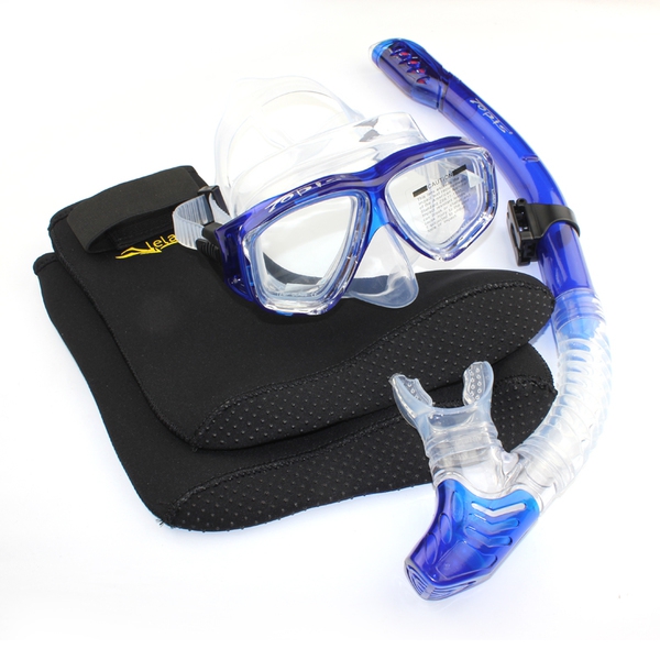Σετ κολύμβησης και αναπνευστήρα, γυαλιά και κάλτσες από νεοπρένιο