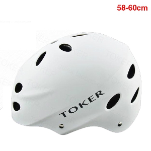 Каска за велосипедисти Toker - 3 размера в черен,бял,син,червен и розов цвят