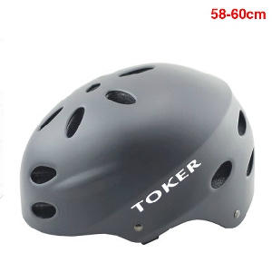 Каска за велосипедисти Toker - 3 размера в черен,бял,син,червен и розов цвят